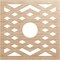 Ekena Millwork Chevron Wood Fretwork Pierced Ceiling Medallion, Alder, 18"OD x 4 5/8"ID x 1/4"T CMWP18X18X0250CHAL - alternate 1